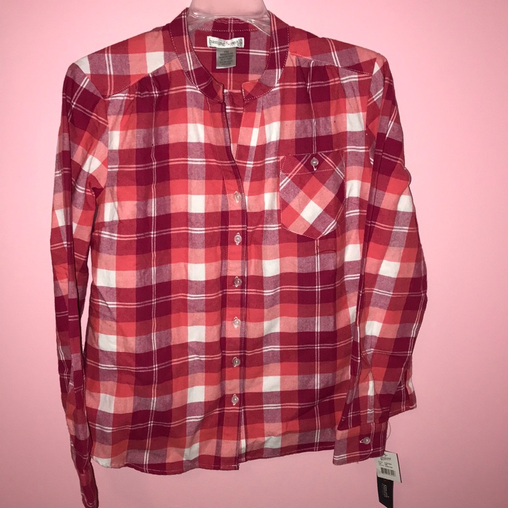 NWT pink/orange flannel